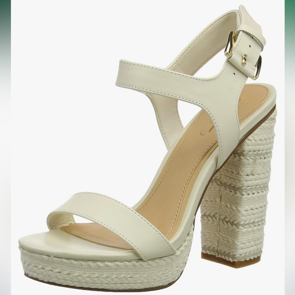Aldo Cream White Strap Heels Joann